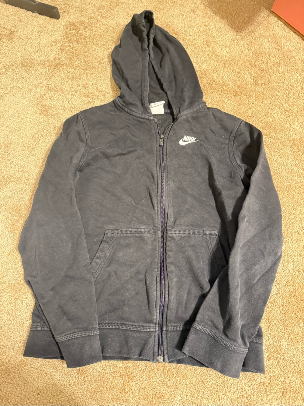 Nike Black Full-Zip Hooded Sweatshirt